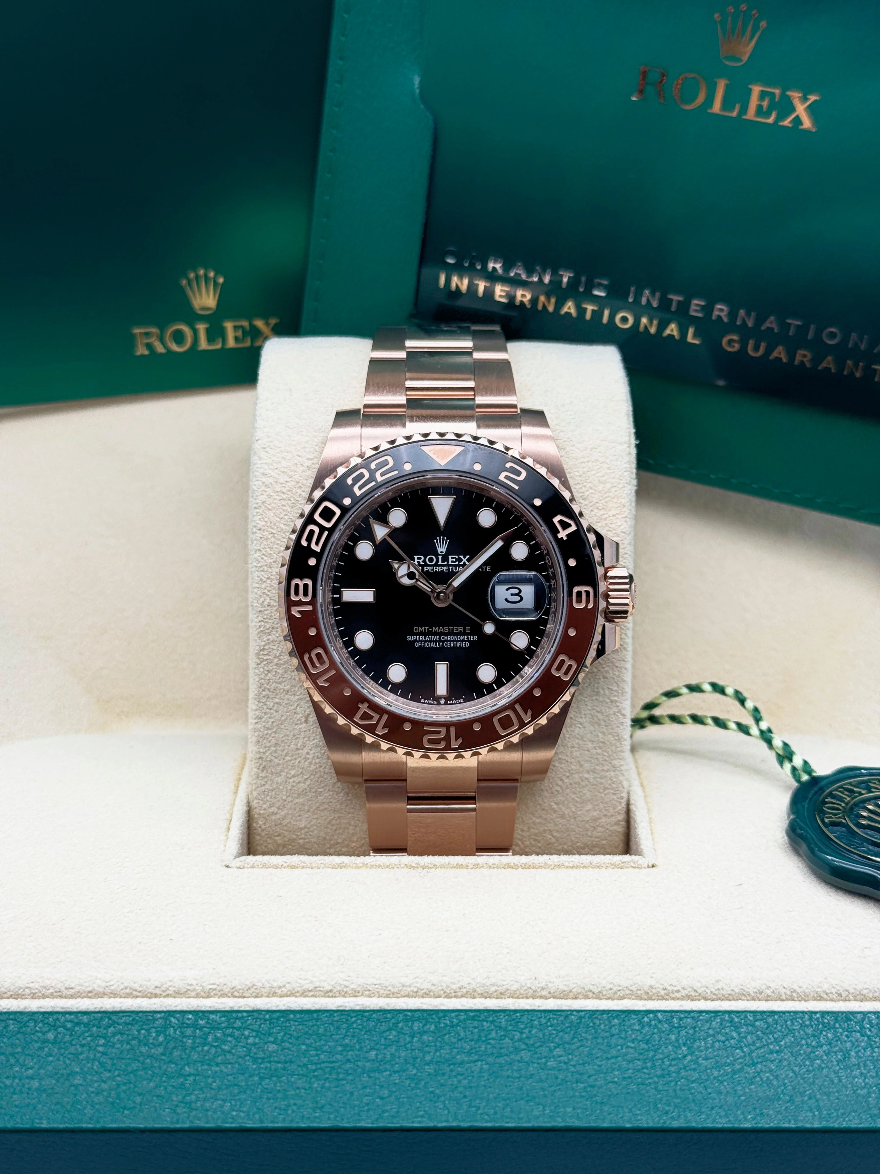 Rolex GMT Master II "Root Beer" Everose 126715CHNR - Image 9