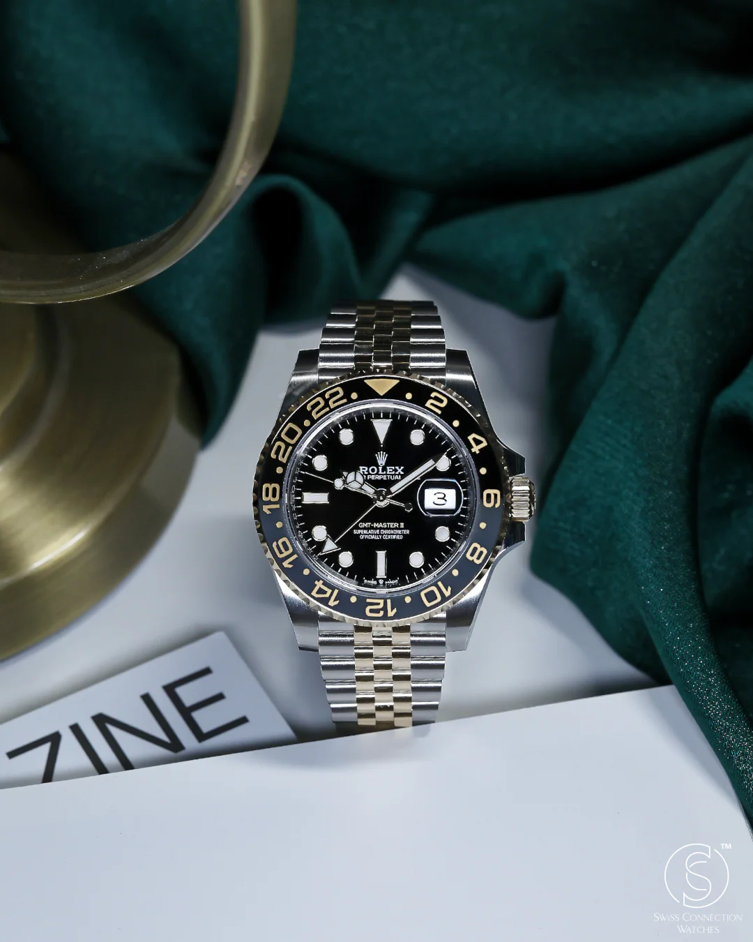 Rolex GMT Master II Steel & YG 126713GRNR - Image 4