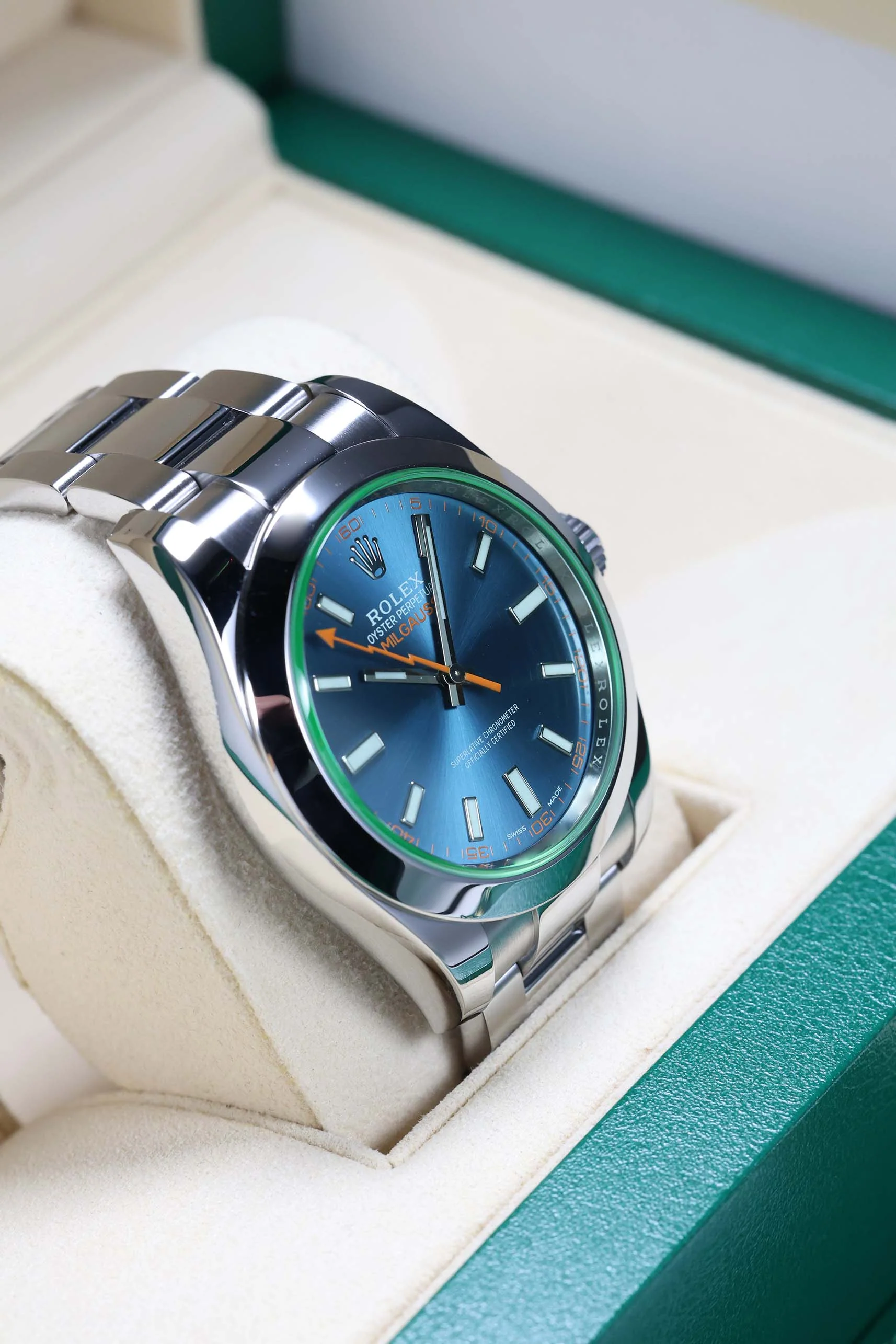 Rolex Milgauss 40mm 116400GV Z-Blue 2019 [Preowned] - Image 10