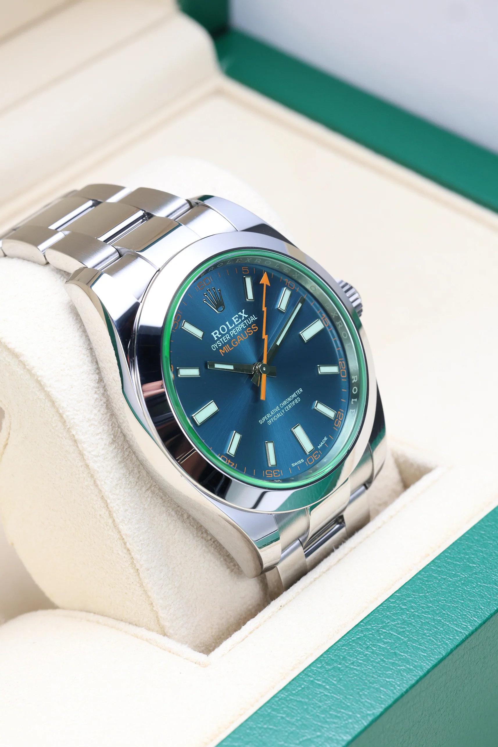 Rolex Milgauss 40mm 116400GV Z-Blue NFC Card 2021 [Preowned] - Image 10
