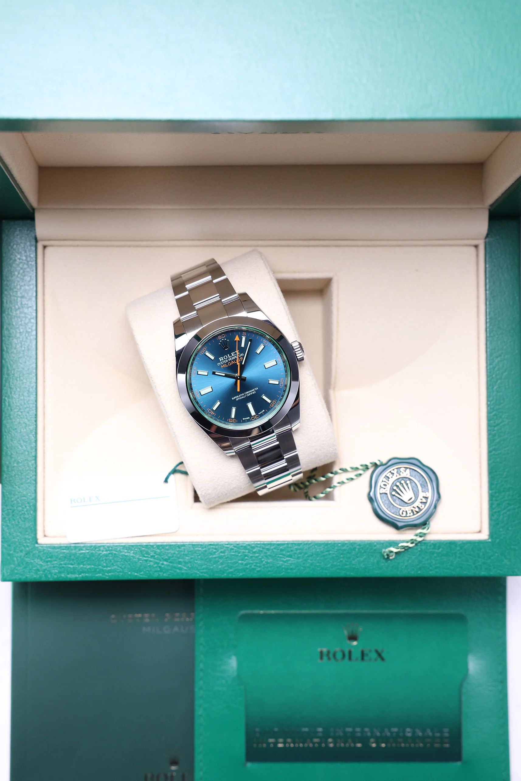 Rolex Milgauss 40mm 116400GV Z-Blue NFC Card 2021 [Preowned] - Image 18