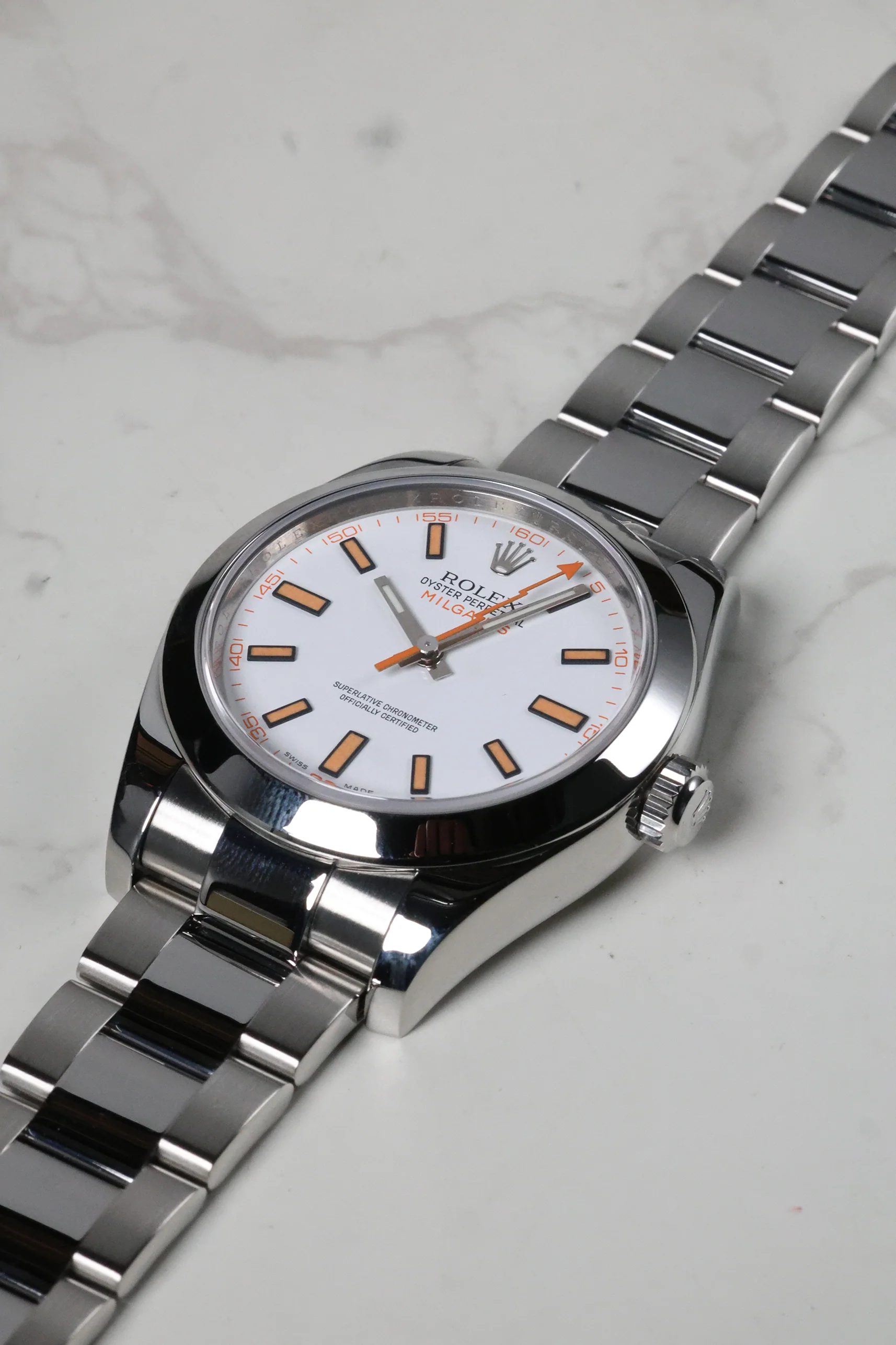 Rolex Milgauss White Dial 40mm 116400 2010 [Preowned] - Image 16