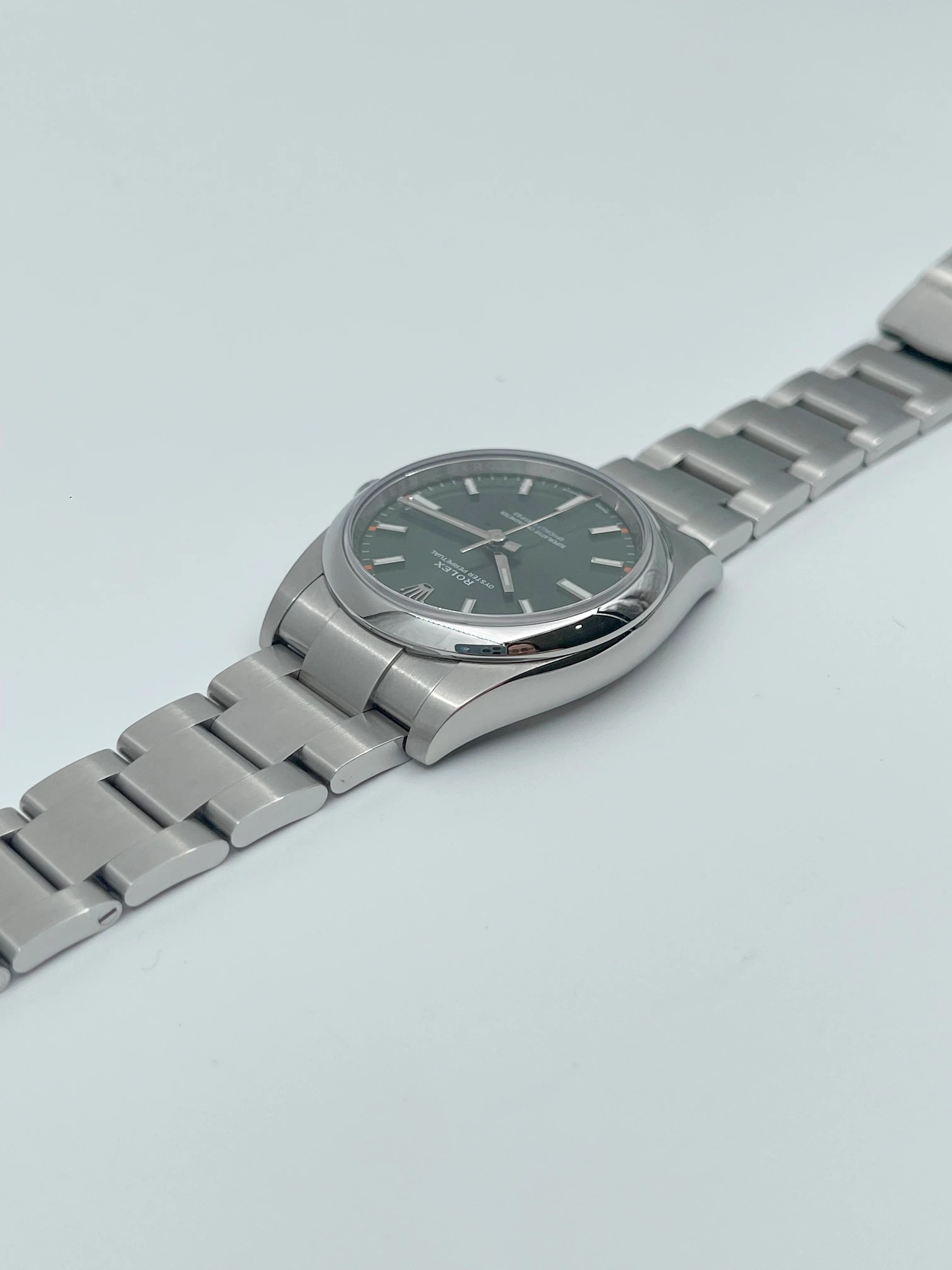 Rolex Oyster Perpetual 34mm Olive Green Dial 114200 2016 [Preowned] - Image 9