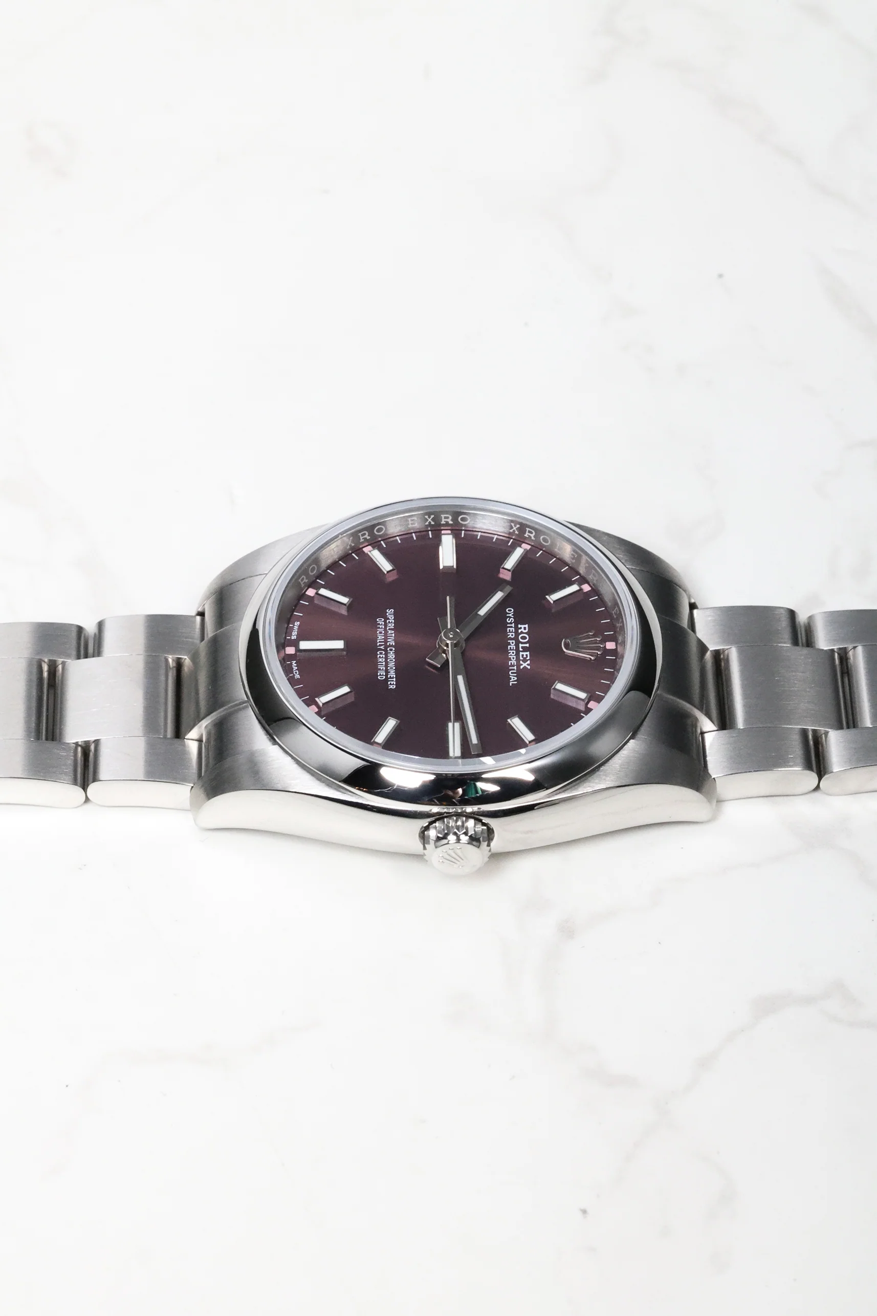 Rolex Oyster Perpetual 34mm Red Grape 114200 2019 [Preowned] - Image 15