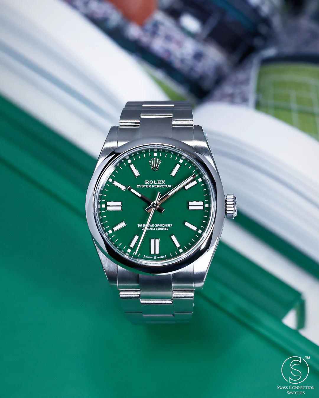 Rolex Oyster Perpetual 41mm Green 134300 - Image 4