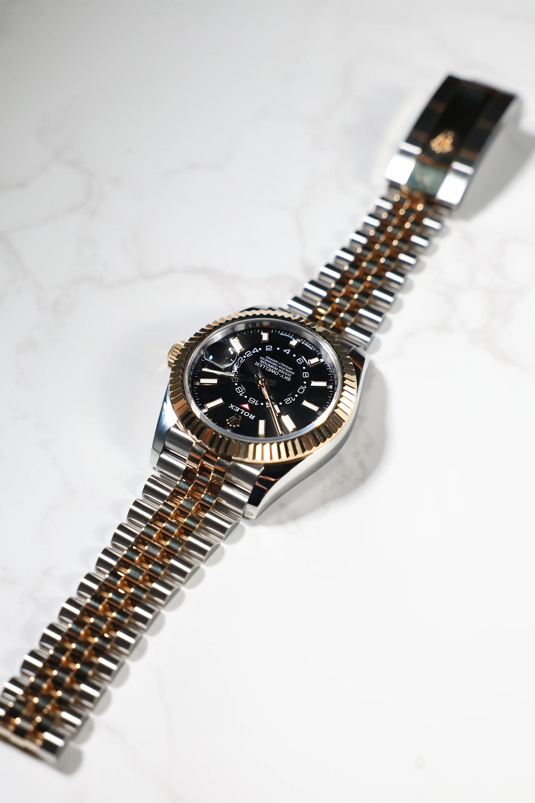 Rolex Sky Dweller Steel Rolesor Bright Black on Jubilee 336933 2024 [Preowned] - Image 14