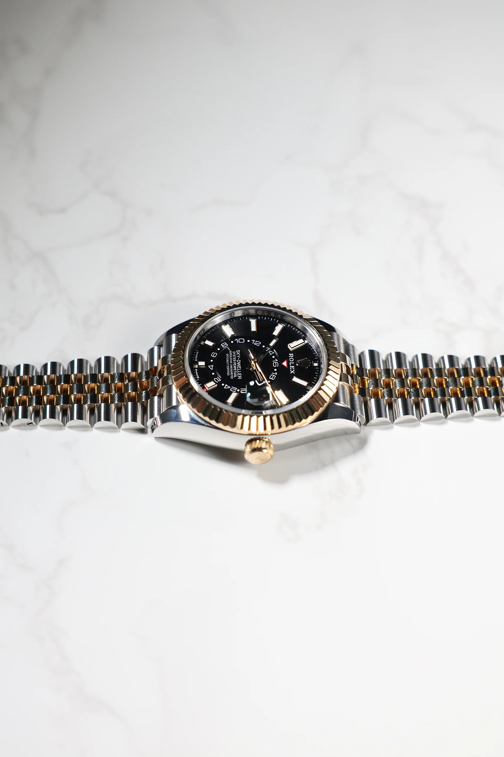 Rolex Sky Dweller Steel Rolesor Bright Black on Jubilee 336933 2024 [Preowned] - Image 16
