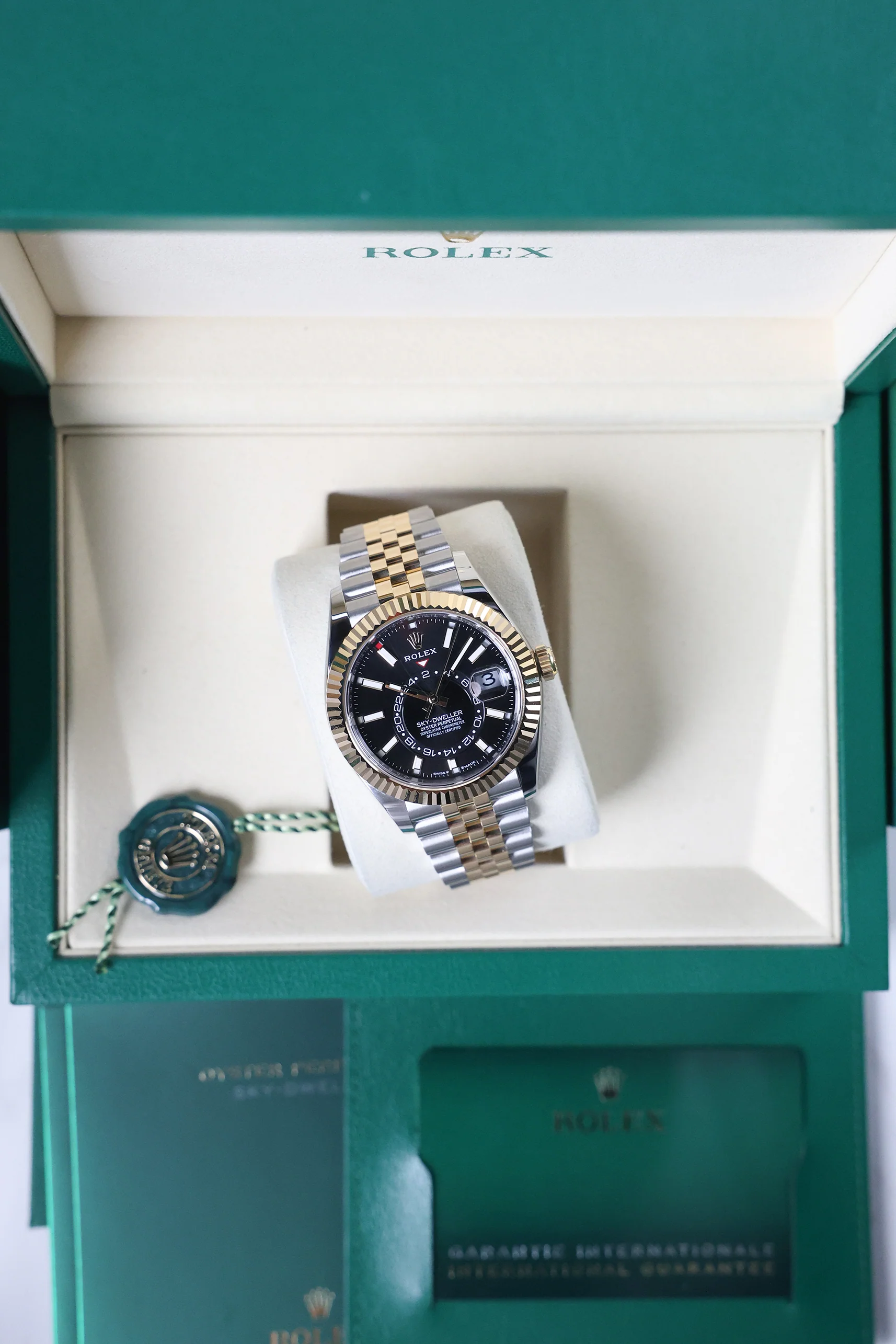 Rolex Sky Dweller Steel Rolesor Bright Black on Jubilee 336933 - Image 16