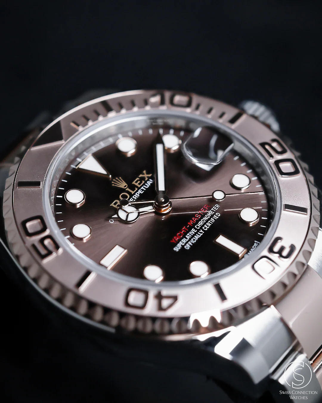 Rolex Yachtmaster Steel Everose Chocolate 37mm 268621 - Image 3