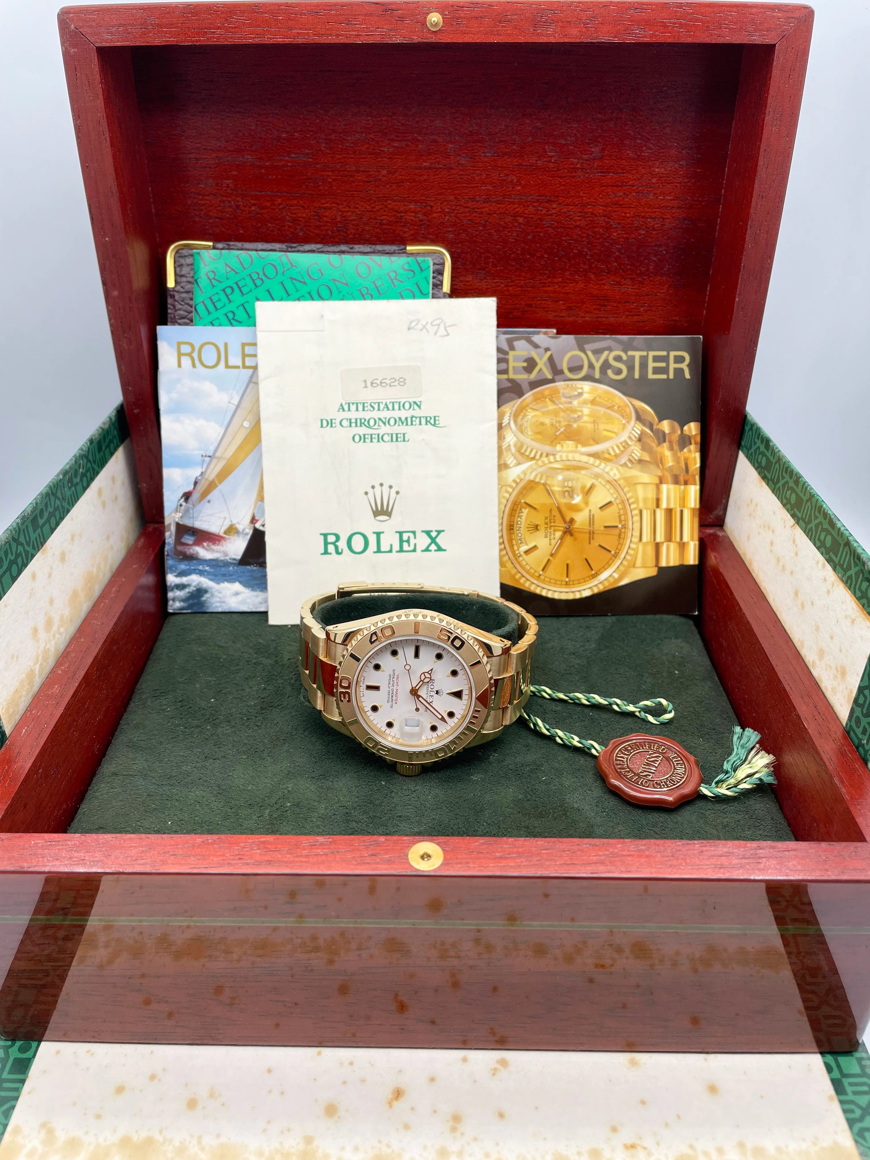 Rolex Yachtmaster Yellow Gold 40mm 16628 1996 [Preowned] - Image 14