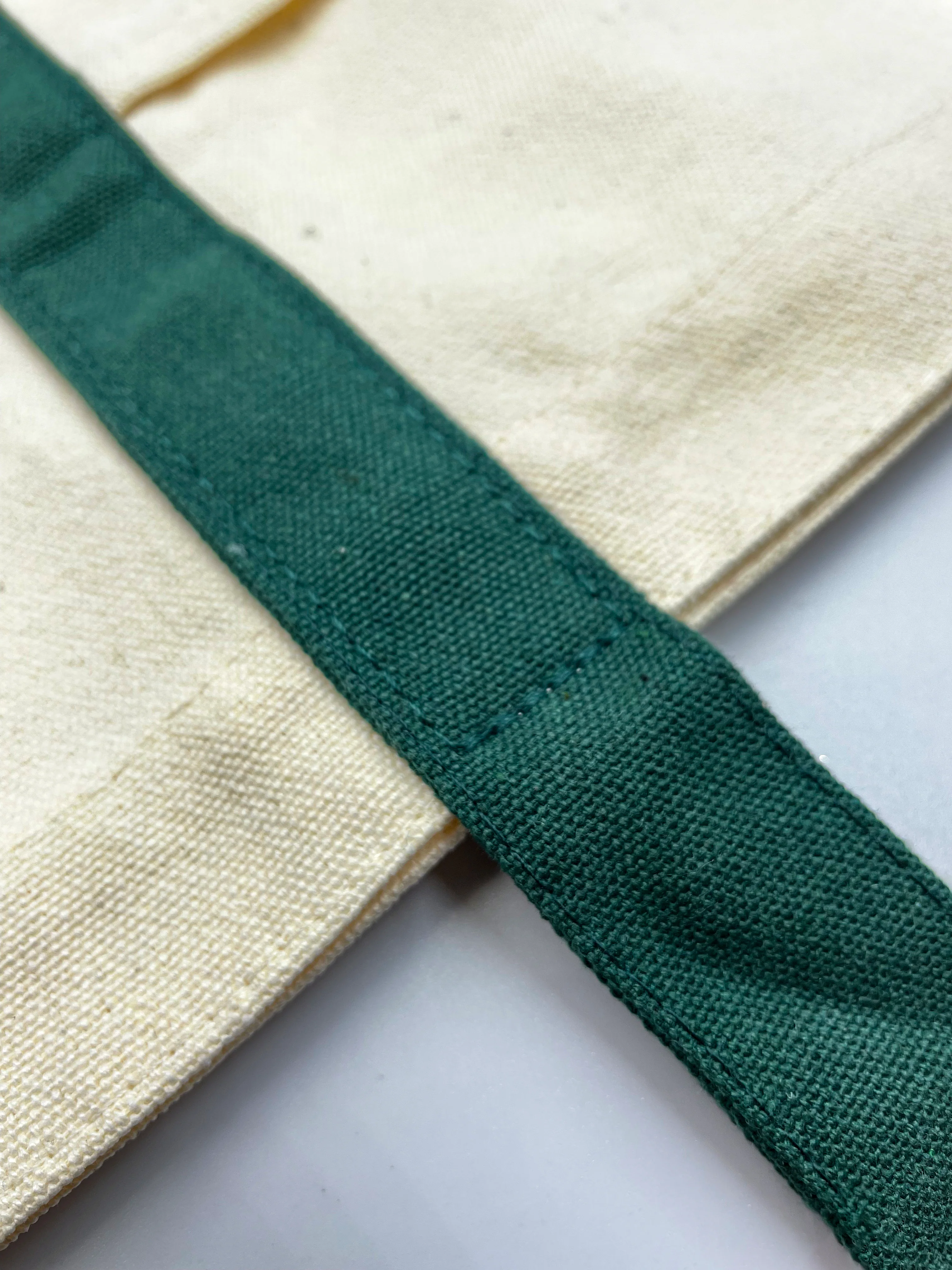 SCW Tote Bag - Beige/Dark Green - Image 6