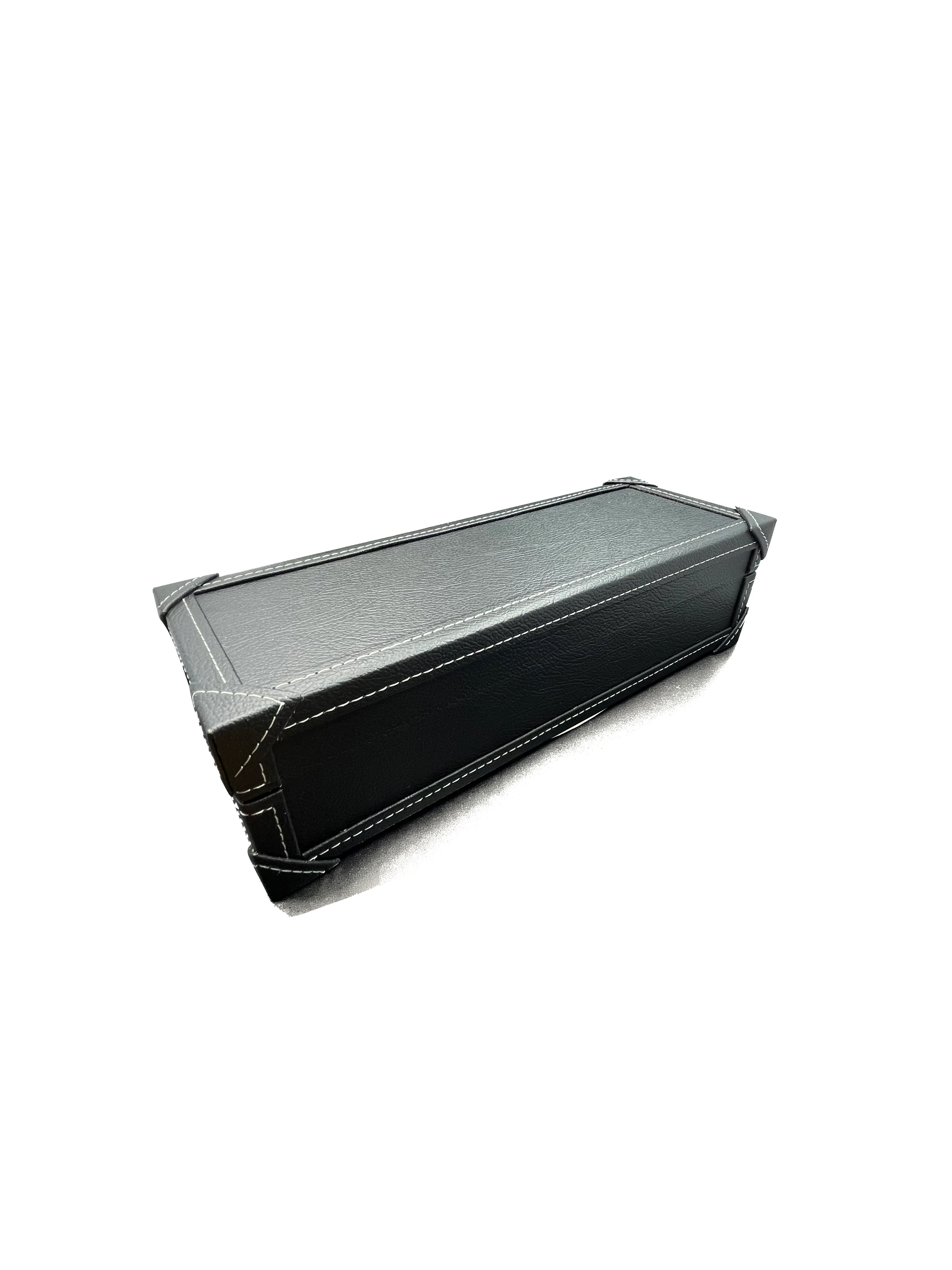 Ten10 Dante 5 Watchbox (Black Pleather Exterior & Purple Suede Interior) - Image 3