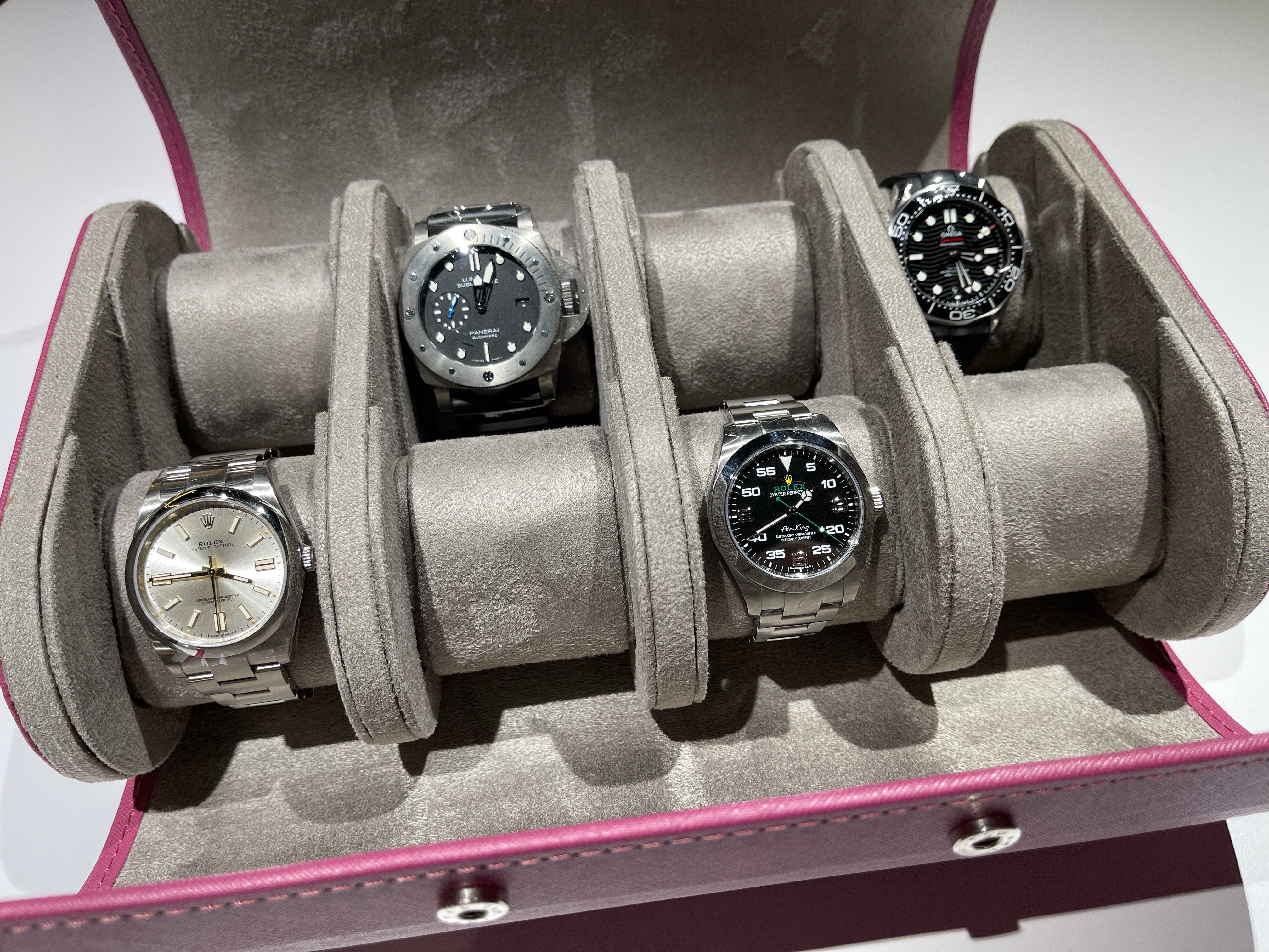 Ten10 Suite8 Watch Box for 8 Watches (Purple) - Image 5